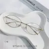 Nuevo Marco Falso de Titanio Marco Ovalado Degradado Marco Óptico Liso Retro Bt5845 Se Puede Personalizar para Mujeres con Miopía