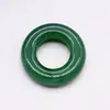 Acessórios de anel de corrida de 16mm anel de jade branco anel de rosquinha de jade fivela segura colar colar para clavícula pingente pingente pingente