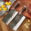 Cuchillo de Cocina Doméstico Forjado Cuchillo de Chef Longquan Machete para Carne Cuchillo de Doble Uso para Cortar Verduras y Carne Cuchillo de Cocinaafilado a Mano Cuchillo para Cortar Huesos