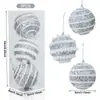 Bolas de Espuma Pintadas Creativas de Nuevo Modelo Navideño Transfronterizas 8cm Bolas de Navidad Decoraciones para Árbol de Navidad Colgantes de Bola de Polvo Pegajoso