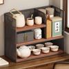 Estante de almacenamiento para juegos de té, estante de escritorio Bogu, mesa de té pequeña, gabinete de té, mesa de té, estante para té, estante para tazas de té, estante de exhibición