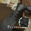 Gravata Marrom Retrô Listrada com Flores Estilo Coreano Amarrada à Mão para Homens Britânica 8cm Formal Anfitrião Negócios Casamento Noivo