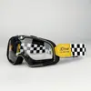 Novo Estilo Dourado Retrô 100% à Prova de Vento e Resistente a UV Óculos para Capacete de Motocicleta 1888