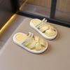 Pantuflas de Punta Cerrada para Niñas 2025 Nuevas Sandalias Princesa Mary Jane de Verano Huecas Slip-On Zapatos de Playa para Bebé
