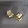 2025 nuevo anillo para el intestino grueso con hebilla de cordón para el pelo soporte para cuenco hebilla grande de cobre y cuero color DIY accesorios para el cabello al por mayor