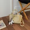 Bolso de mano de moda estilo coreano, bolso de mujer, nueva colección 2026, bolso cubo color block, bolso de hombro simple y versátil, bolso cruzado