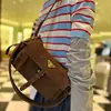 Pantalones Casuales Versátiles de Bolsillo Múltiples Estilo Retro Popular Nylon Estilo Motociclista Bolso de Hombro Único para Axila Nuevo Estilo Otoño e Invierno 2025 para Mujer