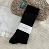 Meias femininas Suxinaimin para outono e inverno, de algodão e linho com textura canelada e torcida, comprimento até o meio da panturrilha, estilo japonês, adequadas para sapatos Birkenstock, meias empilhadas da moda