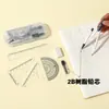 8189 Compás de Estudiante Compás de Metal Juego de Compases con Diseño para Dibujo Papelería para Estudiantes Estándar para Examen Herramienta de Dibujo Suministro