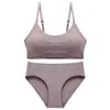 Conjunto de Camisola Base Sem Fio para Mulheres, Sem Costura, Tamanho Grande, Com Bojo, Sexy, Costas Bonitas, Roupa Íntima para Dormir, Seção Fina