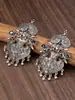 Pendientes Vintage de Estilo Étnico, Pendientes de Borla Redondos Elegantes Retro, Accesorios para Orejas de Corte Grandiosos y Exagerados Tachonados de Diamantes