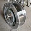 Canal de Roda de Trilha Dupla Face em Forma de H Aço Perfil I Polia de Transporte de Trilho Forjada Têmpera Par de Rodas de Mina de Grande Carga
