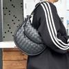 Bolso Media Luna Xiaozhong 2025 Primavera y Verano Nueva Sensación Tejido Piel Vacuna Bolso Luna Bil Bolso Dumpling Bolso Francés de Hombro para Mujer