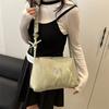 Nova Bolsa de Ombro Tendência 2025 Moda Textura Simples Mochila Moda Feminina Bolsa de Ombro Único Transversal Bolsa para o Dia a Dia
