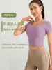 Tops Deportivos de Manga Corta para Mujer Ropa de Yoga Verano 2025 Nuevo Secado Rápido Ropa Deportiva de Pilates Fitness para Mostrar tu Figura