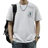 Camiseta de Manga Corta con Estampado Grande de Marca de Moda para Hombre, Nueva Moda Casual Versátil de Verano 2026, Camiseta Talla Grande para Hombre