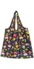Bolsa de Compras Ecológica de Tecido Oxford Desenho Animado Japonês Bolsa de Supermercado de Ombro Único Bolsa Ecológica Dobrável Portátil de Viagem 210D