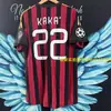 0607 AC Milan Camiseta del Milan Kaka 95-20 Ronaldinho Un Uniforme de Fútbol Vintage