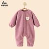 Mono de Felpa Engrosado para Bebé Otoño e Invierno, Ropita para Gatear, Ropa Cálida para Exteriores, Chaqueta, Ropa Infantil