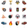 Decoración de Fiesta de Cumpleaños Temática de Carreras Transfronterizas Banderín Tirar Bandera Arreglo de Cumpleaños de Piloto Inserto Espiral para Pastel