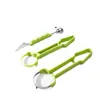 Divisor de Frutas Tres en Uno de Acero Inoxidable, Cuchara para Bolas Multifuncional para el Hogar, Herramienta para Sacar Bolas de Fruta, Herramienta para Tallar Fruta