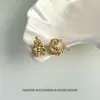 "Luz de Luna Rara" Pendientes Doble Capa de Plata Quebrada Metálica para Mujer, Brillantes de Alta Gama, Pendientes Artísticos