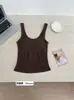 Regata sem costura transfronteiriça plus size com decote U, copas fixas e alças largas para mulheres, que pode ser usada como roupa exterior, com bojos