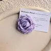 Accesorios de Flores 6.5cm Flor de Rosa con Borde Quemado Flor de Caro Pasador de Pelo Accesorios de Adorno Broche Zapatos Sombrero Funda de Teléfono Accesorios Combinar