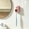 Soporte de Silicona para Cepillo de Dientes, Sin Clavos, Fuerte, Sin Taladro, Soporte de Pared para Cepillo de Dientes, Colgador de Ventosa para Baño, Soporte para Cepillo de Dientes