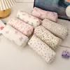 Nuevo Estuche de Lápices con Flor de Lazo Lindo Gran Capacidad Estudiante Ins Bolsa de Almacenamiento de Papelería de Alto Valor