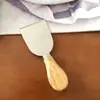 Juego de cuatro cuchillos para queso de acero inoxidable, pala para tarta de queso, herramienta para pizza, cuchillo para queso con mango de madera, vajilla de comida occidental