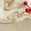 Brincos de Tarraxa de Prata 925 Estilo Novo Cavalo com Esmalte Cravejado de Diamantes, Brincos Vazados de Pérola de Alto Padrão Vintage para o Ano de Nascimento