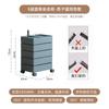 Gabinete de Almacenamiento Giratorio Mesa de Noche Móvil Gabinete Lateral Estilo Nórdico Simple Taquilla Gabinete de Almacenamiento para Cosméticos de Celebridad de Internet