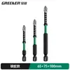 Set de Puntas para Atornillador Eléctrico y Taladro Manual Green Forest Silver Snake Cruz Fuerte Magnético Antideslizante Resistente al Impacto Alta Dureza