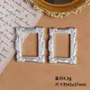Moldura de Foto Pequena em Relevo Acessórios de Resina Barroco Cola Creme Decoração DIY para Capa de Celular Adereços Moldura de Foto Mini Retrô