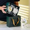 Taza de Cerámica Taza Doble Caja de Regalo Juego de Tazas de Café Souvenir Promoción de Negocios Regalo para Evento de Inauguración Taza de Agua