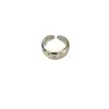 Anillo de Estilo Coreano Estilo Ins Diseño Simple Plata Joyería Plata Esterlina 925 Edición Ancha Anillo con Incrustaciones de Diamantes Apilado para Usar Anillo de Nicho de Alta Gama