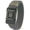 Cinturón táctico de aleación con hebilla automática para hombre, casual, versátil, elástico, de lona de nailon, para peto con cinturón de entrenamiento para exteriores