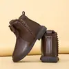 Otoño 2026 Botines Cortos para Niños Suela Blanda Botas de Piel Lazo Estilo Coreano Moda Zapatos para Niños Moda Princesa Botas tipo Martin para Niñas