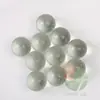 10 piezas canicas de vidrio transparentes blancas altas de 22 mm bola transparente sólida de 22 mm bola decorativa para damas 150g