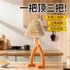 Cepillo de limpieza de fibra para huecos y grietas, cepillo triangular, escurridor plegable, artefacto de limpieza para estufa de cocina y baño