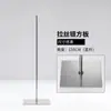 Accesorios para soporte de modelos: Placa cuadrada popular de acero inoxidable engrosada tipo espejo, base triangular con ruedas universales para exhibición de modelos