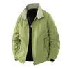 2025 Nuevas Explosiones Chaqueta Retro Americana 3D para Hombre Primavera y Otoño Cuello Impermeable Combinación de Colores Exterior Versátil Flying