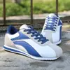 Sapatos Masculinos de Primavera Transfronteiriços Tênis de Corrida Retrô de Cano Baixo Respiráveis Leves Sapatos Modernos para Jogging Sapatos Esportivos Casuais 179