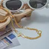 Jieding Clip de Papel Europeo y Americano Acero de Titanio Collar de Perlas Diseño de Nicho Cadena para Clavícula Acero Inoxidable Transfronterizo Joyería de Gama Alta