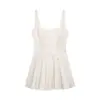 Para Comercio Exterior Transfronterizo Europeo y Americano Ropa de Mujer Aliexpress Más Vendido Verano Color Albaricoque Claro Vestido de Tirantes Adelgazante