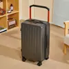 Mala de Rodinha Larga de Grande Capacidade para Estudantes, Mala de Senha Superdimensionada para Homens, Mala de Bordo Durável, Mala de Couro Onde se Pode Sentar