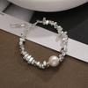 Pulsera de Perlas para Mujer Moda Coreana Celebridad de Internet Accesorios Plateados ins Lujo Ligero Alta Gama Elegante Pulsera Combinable