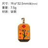 Colgante de Carta de Tarot Estilo Europeo y Americano Accesorios para Pendientes DIY Colgante de Acero de Titanio Aceite de Esmalte Gota Venta al por Mayor