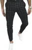 Pantalones Casuales de Lápiz a Cuadros para Hombre, Invierno Nuevo, Amazon
